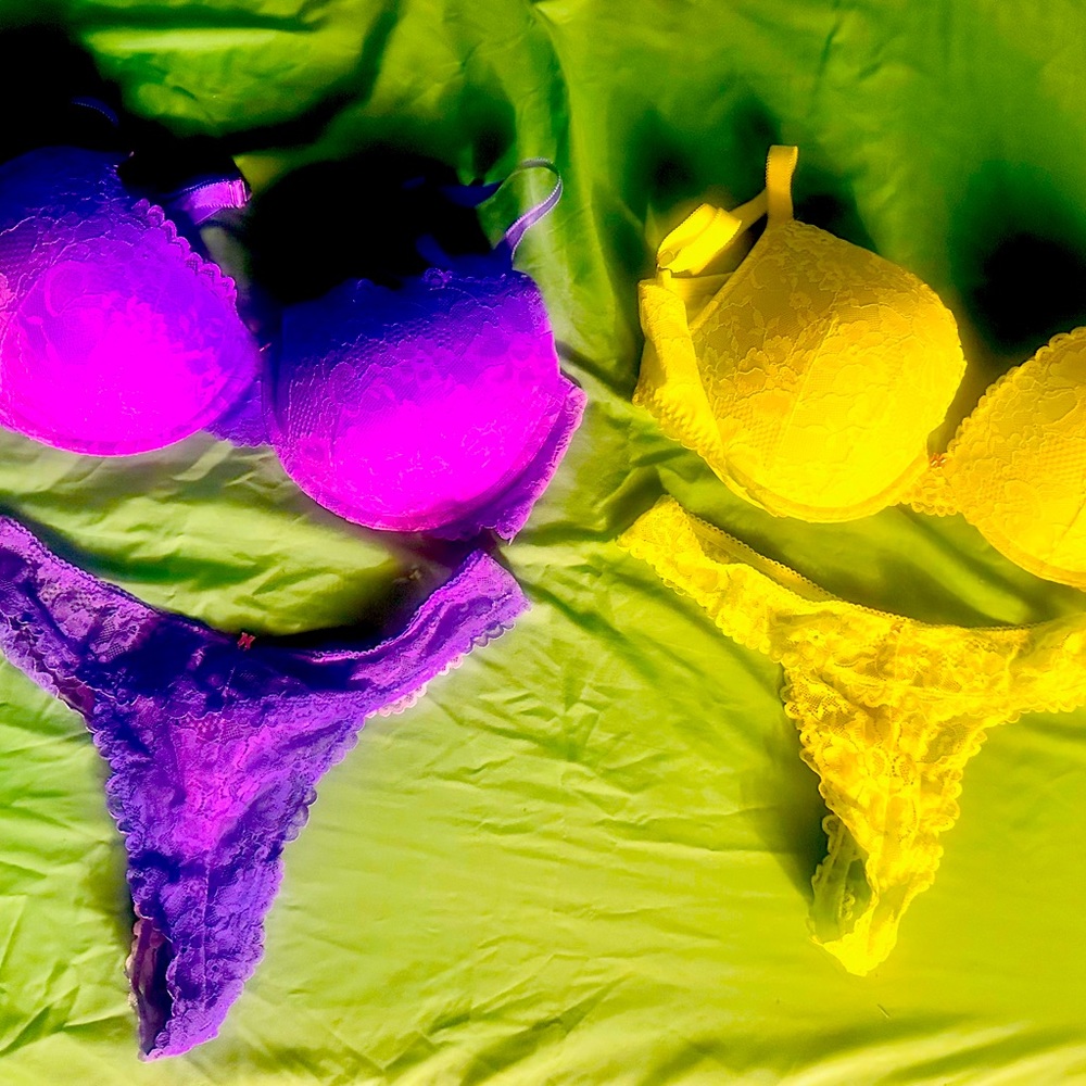 Brand new savage X Fenty bra and thong sets